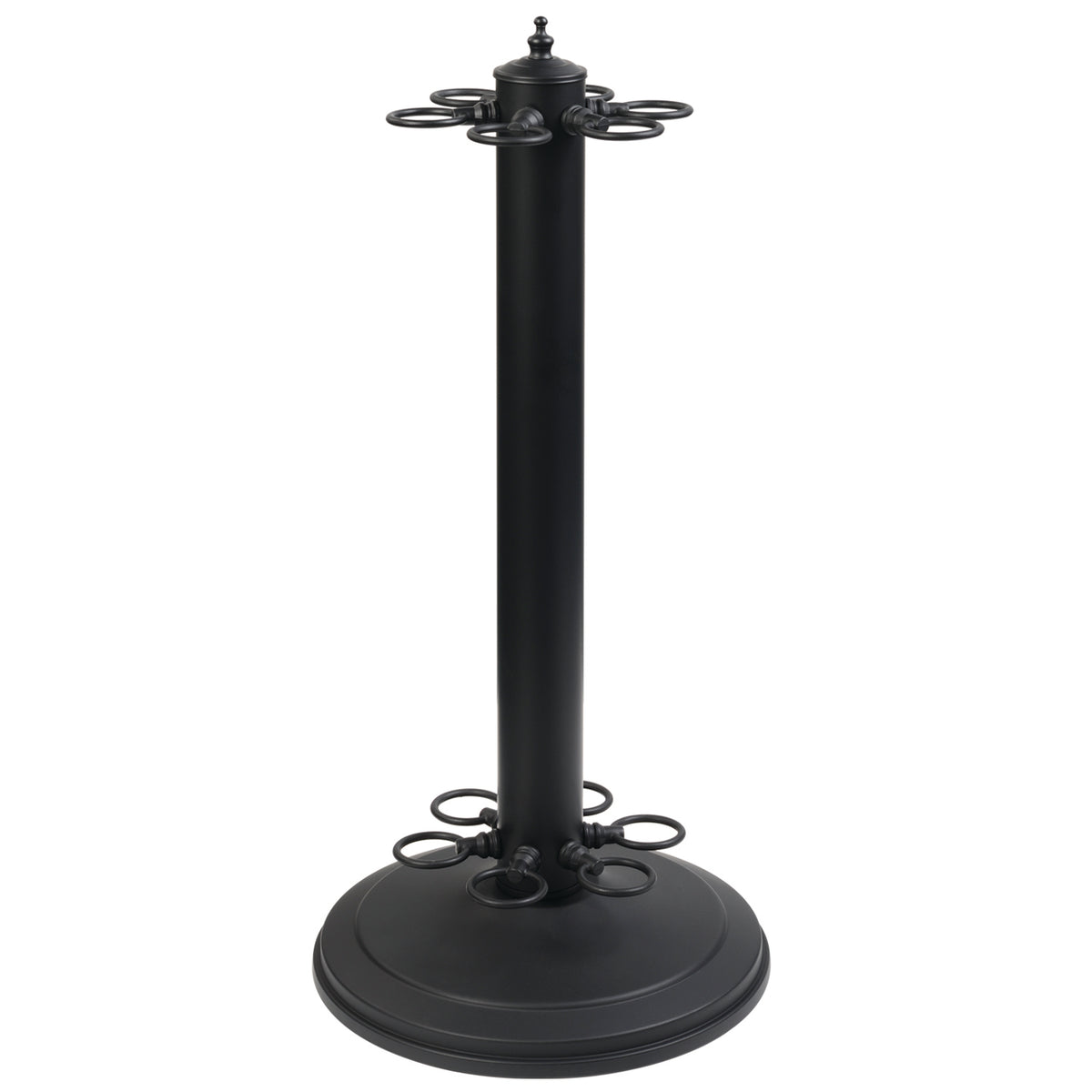 METAL 24"H POOL CUE HOLDER-MATTE BLK - PCH-MB-MB