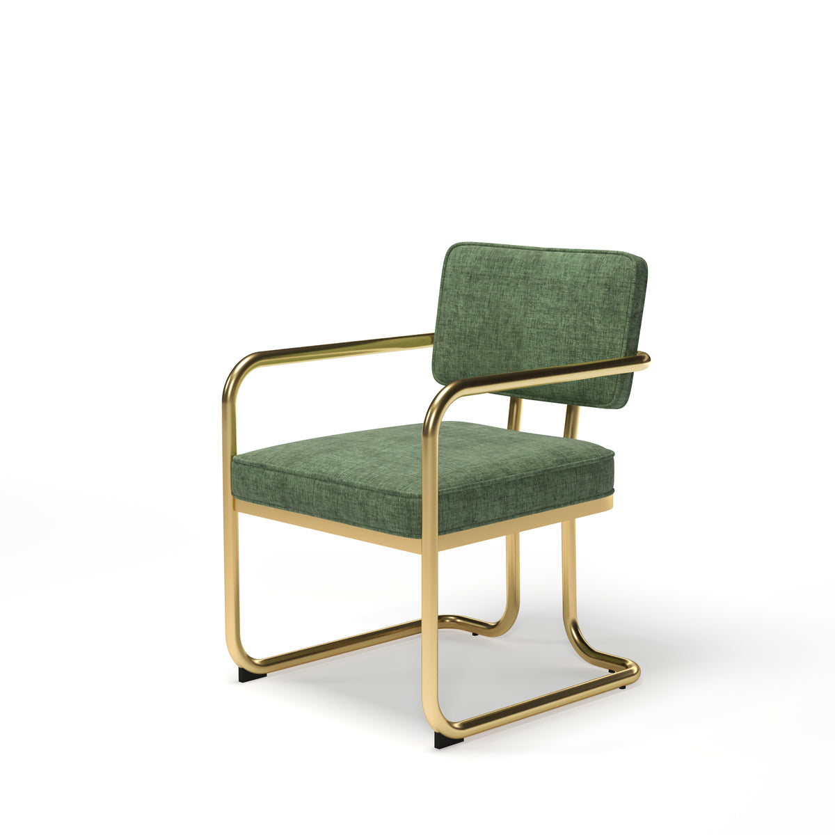 PROHIBITION SERIES DINING CHAIR - PRODCHR-GRN - Angled