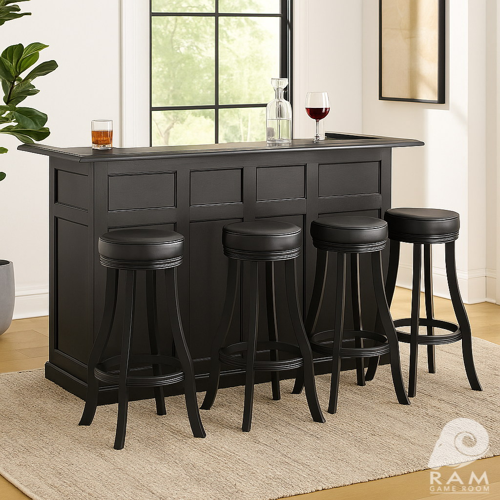 84" DRY BAR - DBAR84 BLK + BSTL BLK x4 3