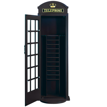 OLD ENGLISH TELEPHONE BOOTH CUE HOLDER - OEPCH BLACK -OPEN