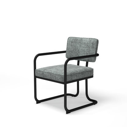 PROHIBITION SERIES DINING CHAIR - PRODCHR-GRY - Angled