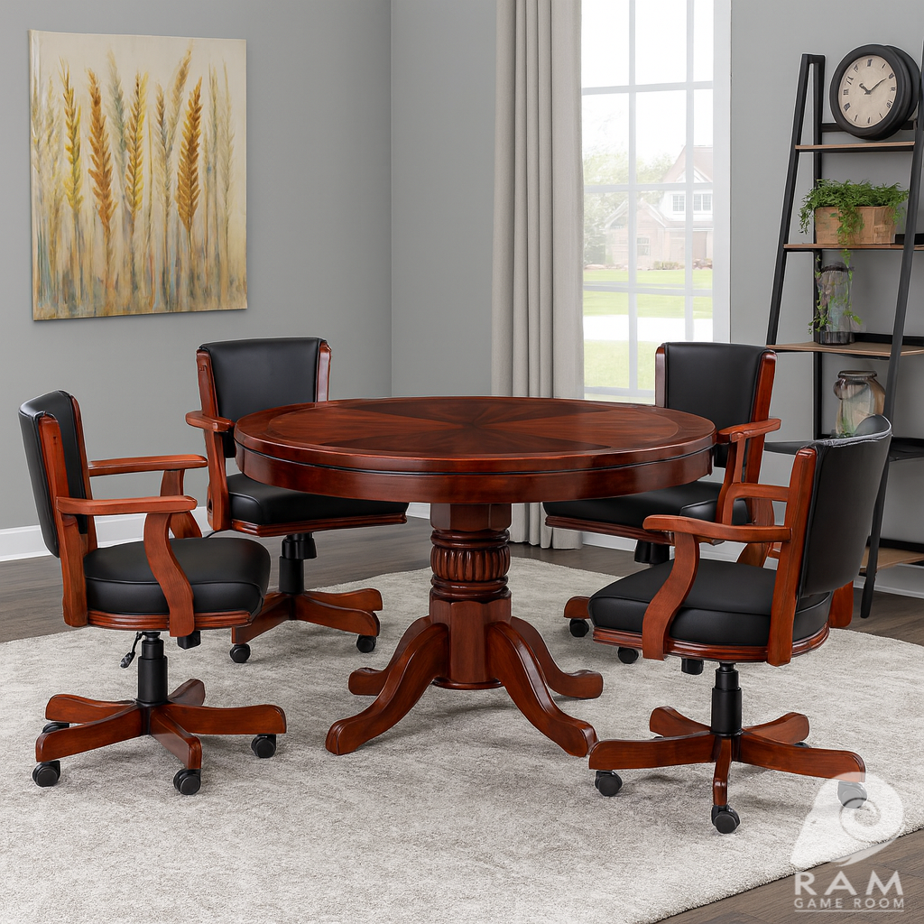 SWIVEL GAME CHAIR - GTBL48 ET + GCHR2 ET DINING SET
