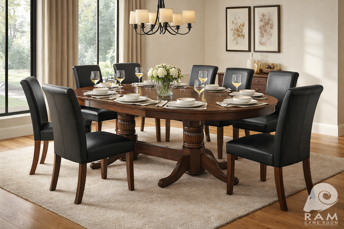 DINING/GAME CHAIR - GTBL84 CN + GCHR3 CN x8 DINING SET