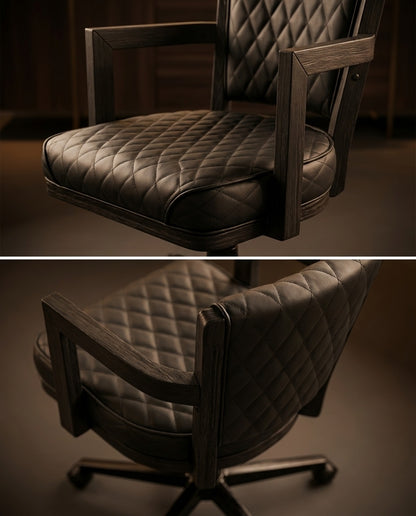 PROHIBITION SERIES SWIVEL GAME CHAIR - PROGCHR Poker Chair Black 1