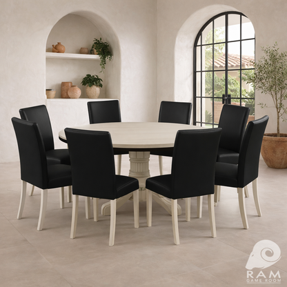 DINING/GAME CHAIR - GTBL60 AW + GCHR3 AW x8 (SPANISH)