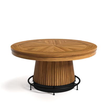 PROHIBITION SERIES 60" POKER TABLE DINING TOP - PRO60DIN-W with footrail