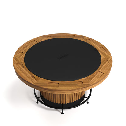 PROHIBITION SERIES 60" POKER TABLE FOOTRAIL - PRO60TBL-W Foot rail - Top