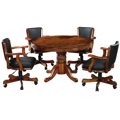 48" 2 IN 1 GAME TABLE - GTBL48-CN+GCHR2-CN-DINING-SET