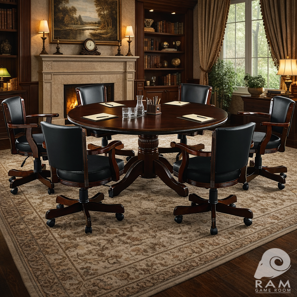 SWIVEL GAME CHAIR - GTBL60 CAP + GCHR2 CAP DINING SET