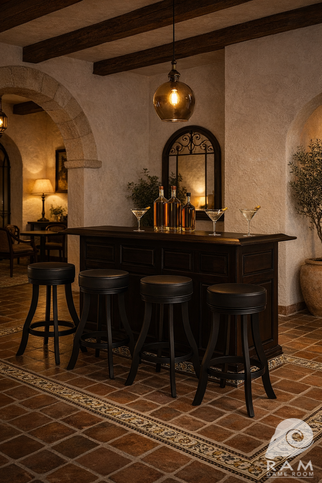 84" DRY BAR - DBAR84 BLK + BSTL BLK x4 4