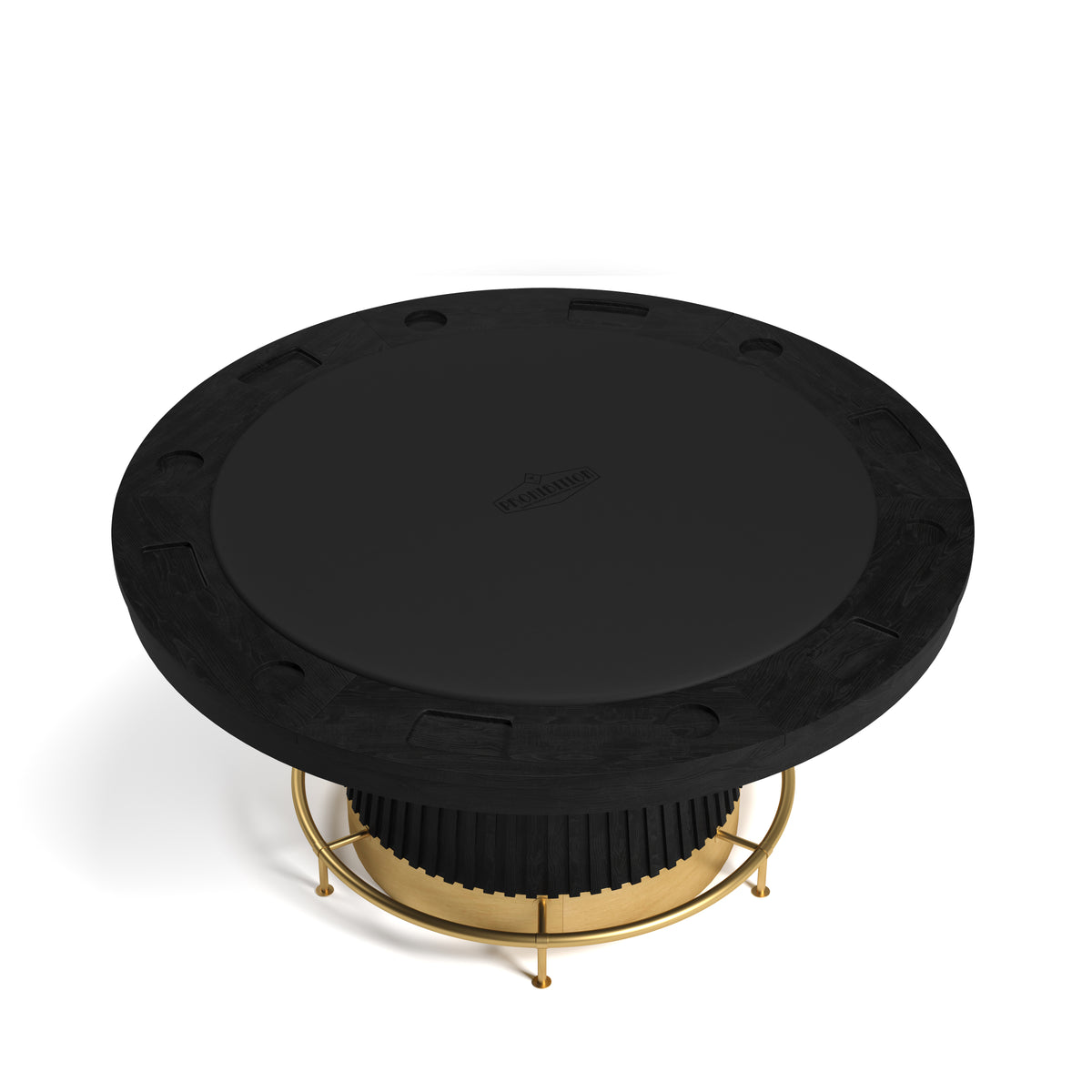 PROHIBITION SERIES 60" POKER TABLE FOOTRAIL - PRO60TBL-B - footrail -Top