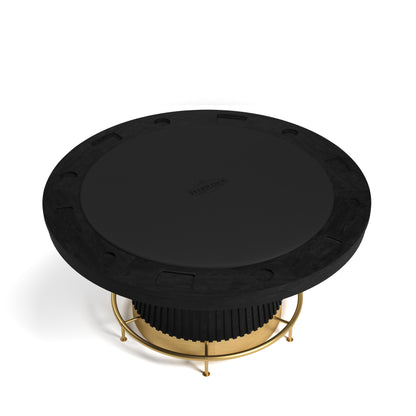 PROHIBITION SERIES 60" POKER TABLE FOOTRAIL - PRO60TBL-B - footrail -Top