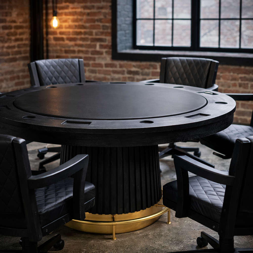 PROHIBITION SERIES SWIVEL GAME CHAIR - PGCHR-B PRO60TBL-B