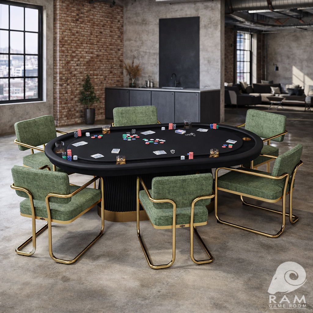 PROHIBITION SERIES DINING CHAIR - PRO84TXTBL-B + PRODCHR-GRN x6 SET GAME