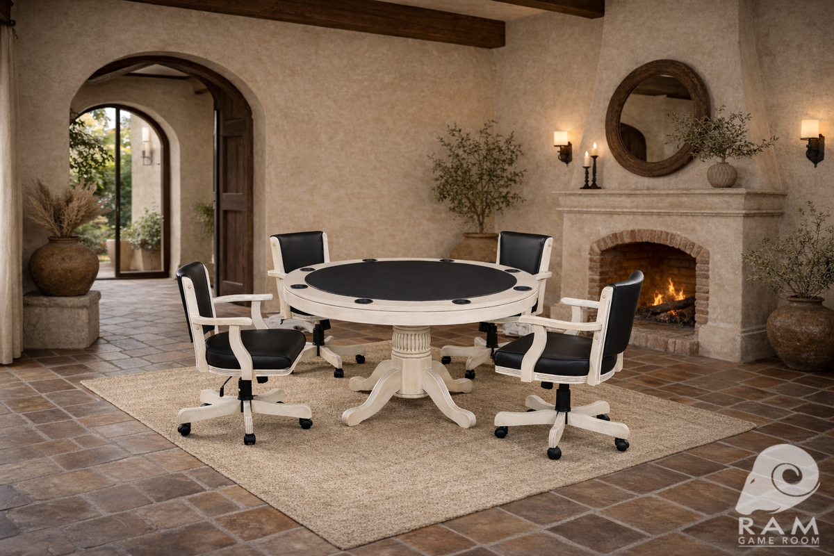SWIVEL GAME CHAIR - GTBL48 AW + GCHR2 AW x4 GAME SET 2
