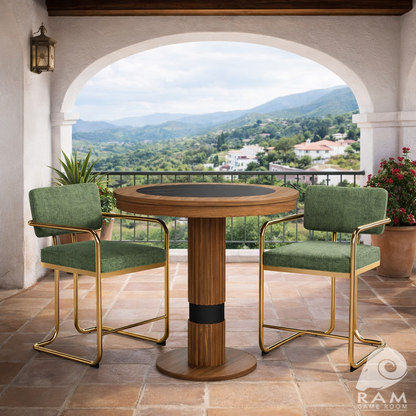 PROHIBITION SERIES BARSTOOL W/ARMS - PROPUB-W + PROBSTL2ARMS-GRN x2 SET