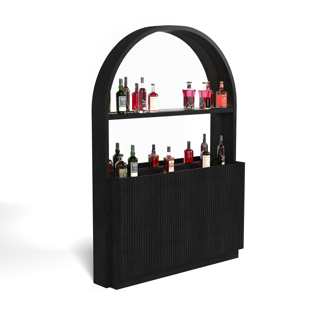 PROHIBITION SERIES BACK BAR - PROBACBAR-B Angled white