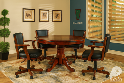 48" 2 IN 1 GAME TABLE - GTBL48 CN + GCHR2 CN DINING SET
