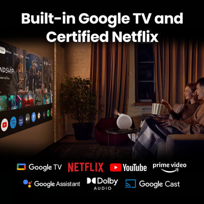 BenQ GV32 1080p 500lm LED Portable Projector for Bedside Ceiling Projection with Google TV