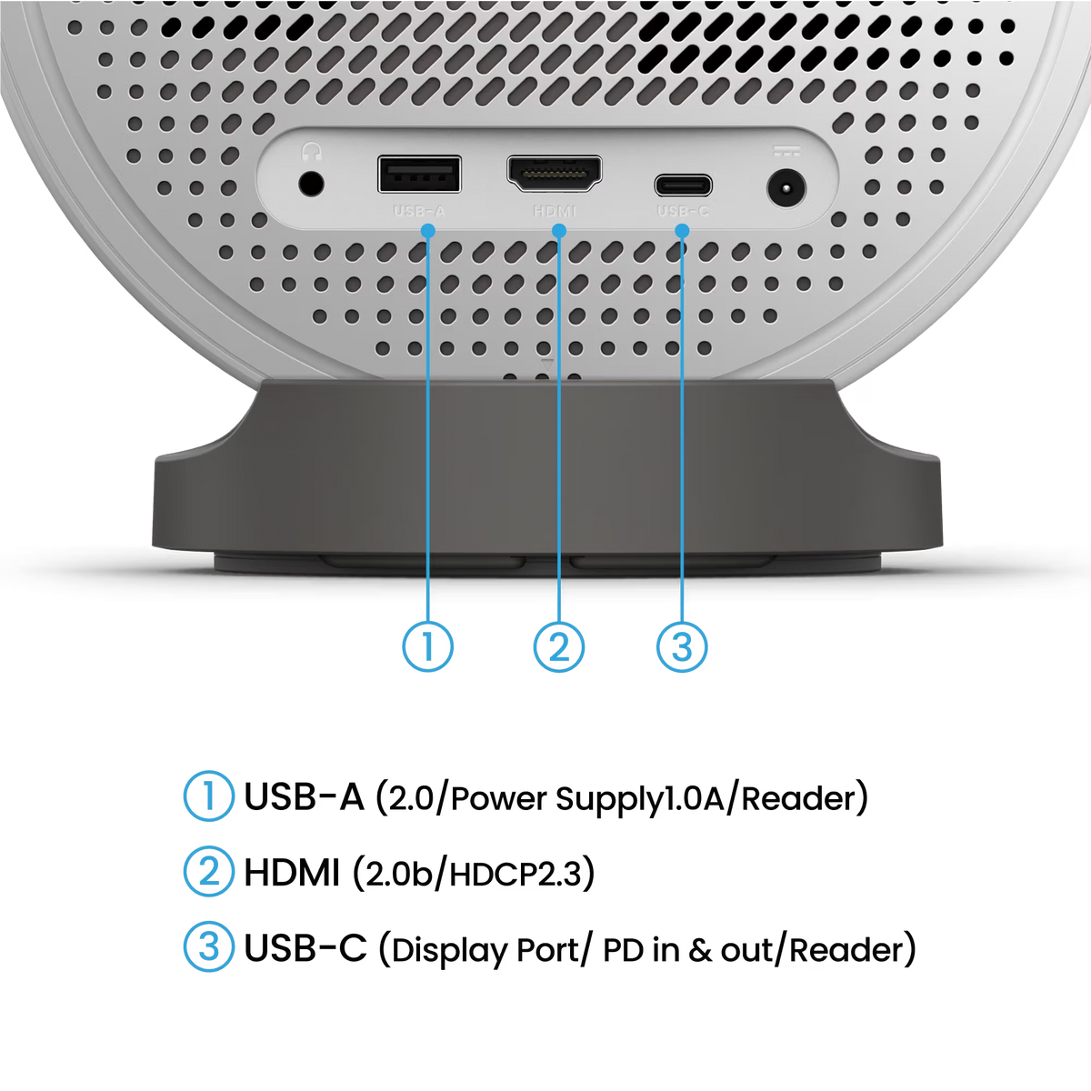 BenQ GV50 1080p 500lm Laser Portable Projector for Bedside Ceiling Projection with Google TV