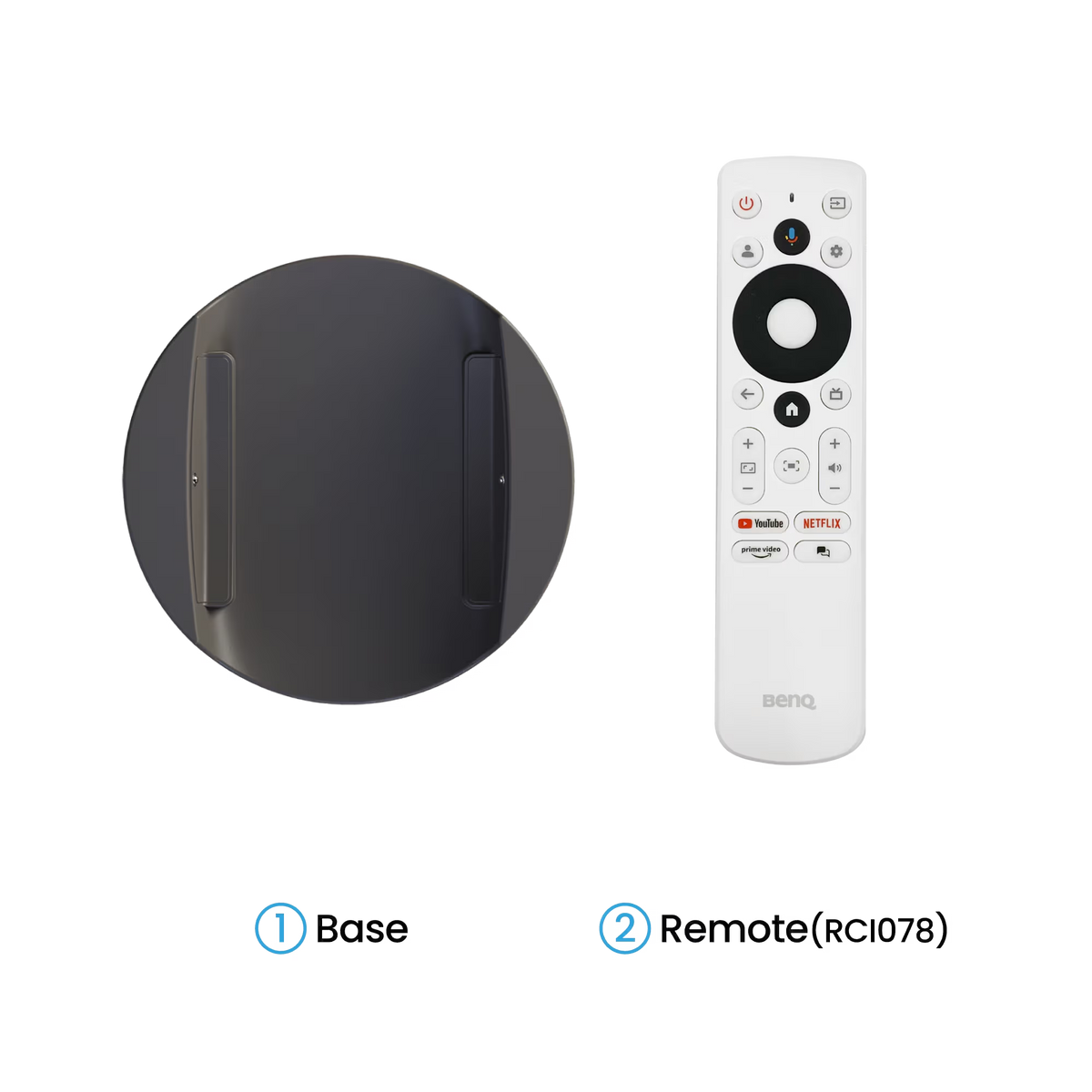 BenQ GV50 1080p 500lm Laser Portable Projector for Bedside Ceiling Projection with Google TV