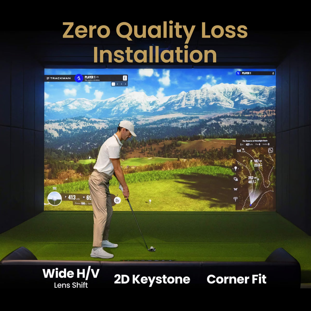 BenQ LK936ST | 5100lm 4K Short Throw Laser Golf Projector